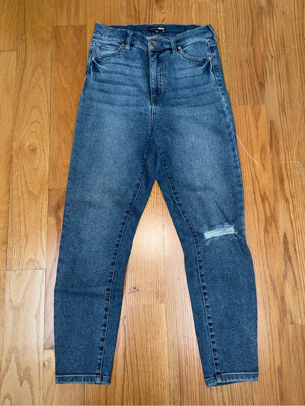 High-Rise Women's Blue Skinny Jeans
